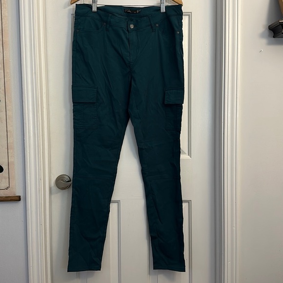 Prana slim leg teal cargo pant size 14 - Picture 1 of 5